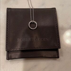 Roberto Coin Tiny Treasures Diamond Circle Pendant
18k white gold, .09 karat